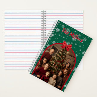 Personalized Christmas Spiral Notebook with Custom ノートブック