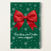 Personalized Christmas Spiral Notebook with Custom ノートブック (裏面)