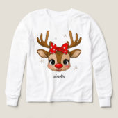 Personalized Christmas Sweater Custom Name Holiday (デザイン正面)