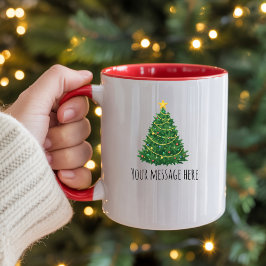 Personalized Christmas Text Mug Gift for Her & Him マグカップ