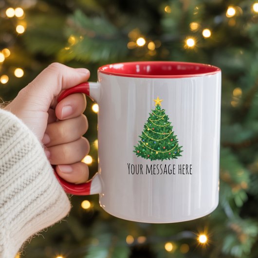 Personalized Christmas Text Mug Gift for Her & Him マグカップ