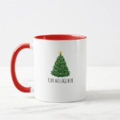 Personalized Christmas Text Mug Gift for Her & Him マグカップ (左)