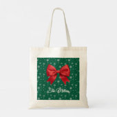 Personalized Christmas Tote Bag with Custom Photo  トートバッグ (裏面)