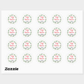 Personalized Christmas Treat Bag Envelope Seals ラウンドシール (シート)
