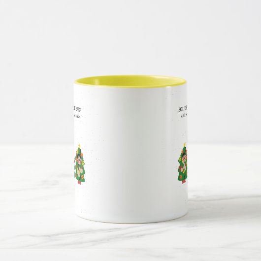 Personalized Christmas Tree "Best Friend Ever" マグカップ (中央)