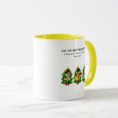 Personalized Christmas Tree "Best Friend Ever" マグカップ (正面右)