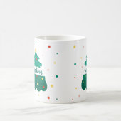 Personalized Christmas Tree Name Mug コーヒーマグカップ (中央)