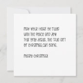 Personalized Christmas tree patchwork prints カード (裏面)