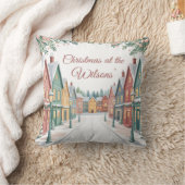 Personalized Christmas Village クッション (ブランケット)