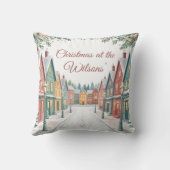 Personalized Christmas Village クッション (裏面)