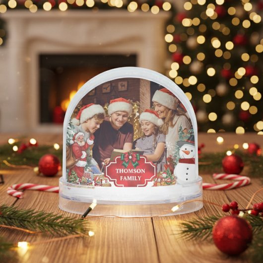Personalized Christmas  with Family Photo and Name