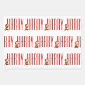 Personalized Christmas Wrapping Paper ラッピングペーパーシート (正面)
