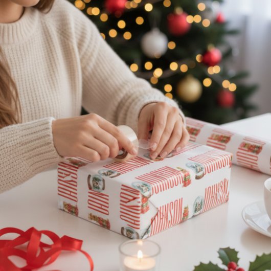Personalized Christmas Wrapping Paper ラッピングペーパーシート