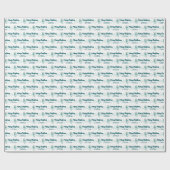 Personalized Christmas Wrapping Paper ラッピングペーパー (フラット)