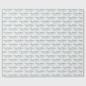 Personalized Christmas Wrapping Paper ラッピングペーパー (フラット)