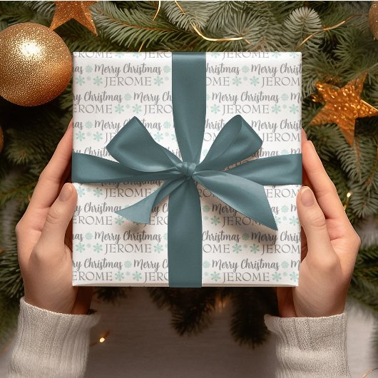 Personalized Christmas Wrapping Paper ラッピングペーパー