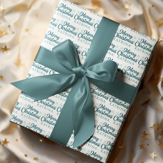Personalized Christmas Wrapping Paper ラッピングペーパー