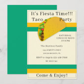 Personalized Cinco de Mayo Taco Party Invitation 招待状 (正面/裏面)