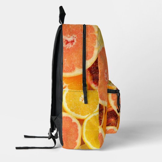 Personalized Citrus Backpack | Fresh Fruits Kids  プリントバックパック (左)