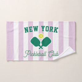 Personalized City Pickleball Club, Preppy Sports ハンドタオル