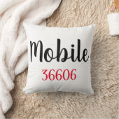 Personalized City, Zip Throw Pillow クッション (ブランケット)