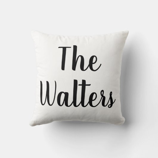 Personalized City, Zip Throw Pillow クッション (裏面)