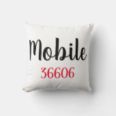 Personalized City, Zip Throw Pillow クッション (正面)