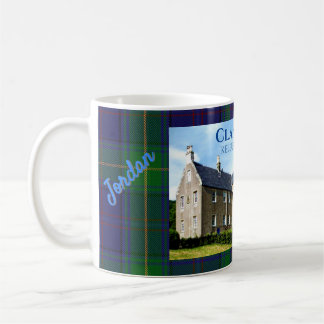 Personalized Clan Boyle's Kelburn Castle & Tartan コーヒーマグカップ