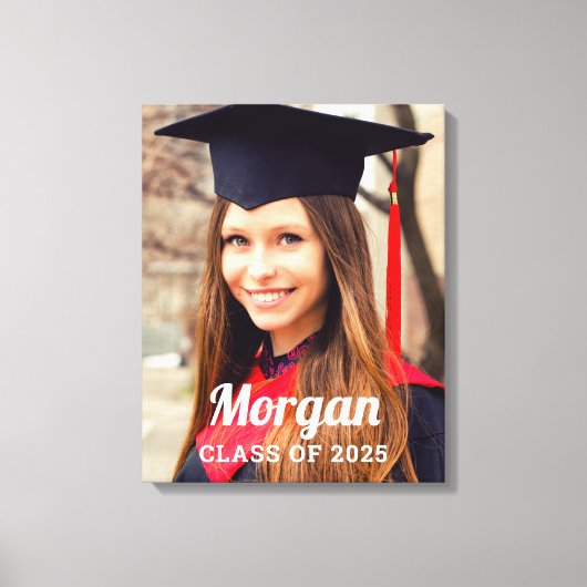 Personalized Class of 2023 Graduation Photo キャンバスプリント (正面)