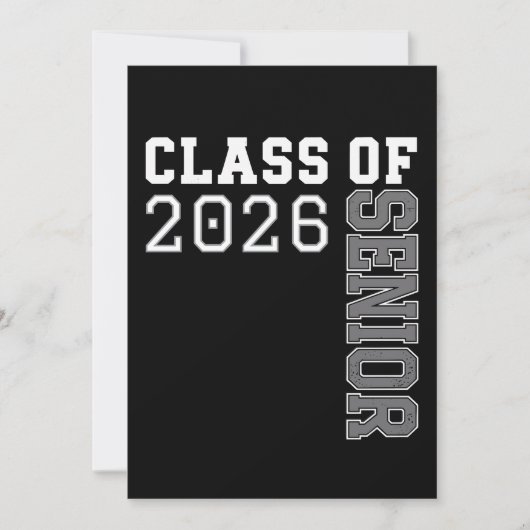 Personalized Class Of 2026 Senior Graduation 招待状 (正面)