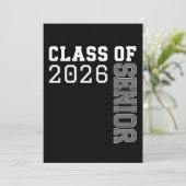 Personalized Class Of 2026 Senior Graduation 招待状 (スタンド正面)