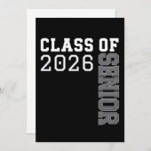 Personalized Class Of 2026 Senior Graduation 招待状 (正面/裏面)
