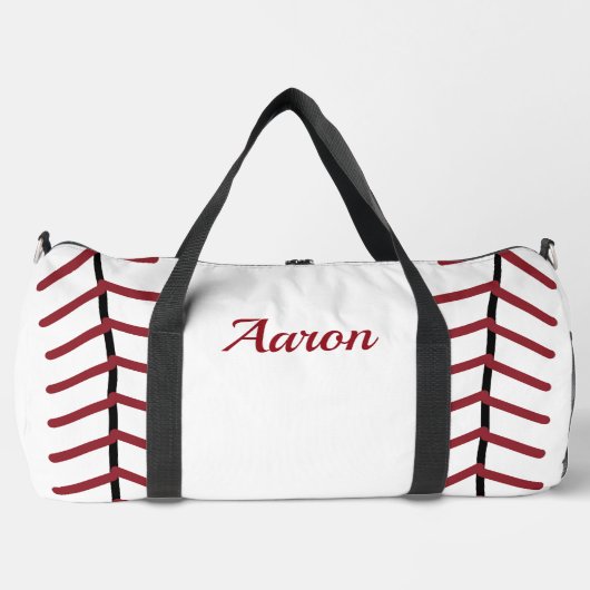 Personalized Classic Baseball Duffel Bag ダッフルバッグ (正面)