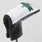 Personalized Classic Green Golf Monogram Crest ゴルフヘッドカバー (3/4 正面)
