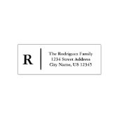 Personalized Classic Monogram Return Address | セルフインキングスタンプ (デザイン)