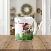 Personalized Classic Mug – Santa Paws Corgi Design コーヒーマグカップ