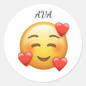  Personalized Classic Round Sticker ラウンドシール (正面)