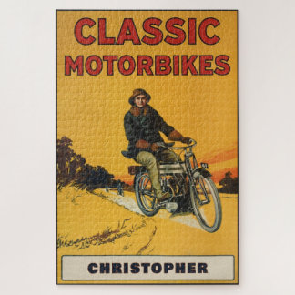 Personalized Classic Vintage Motorbike Collector   ジグソーパズル