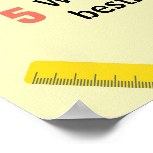 Personalized Classroom Rules for back to school ポスター (角)