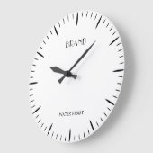Personalized Clock Designed for Bold Brand Impact ラージ壁時計 (傾斜)