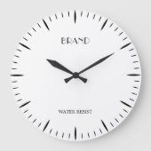 Personalized Clock Designed for Bold Brand Impact ラージ壁時計 (正面)