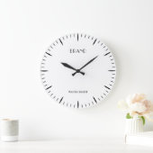 Personalized Clock Designed for Bold Brand Impact ラージ壁時計 (ホーム)