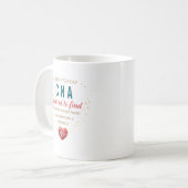 Personalized CNA Appreciation Quote コーヒーマグカップ (正面左)