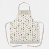 Personalized Coastal Summer Pattern エプロン (正面)