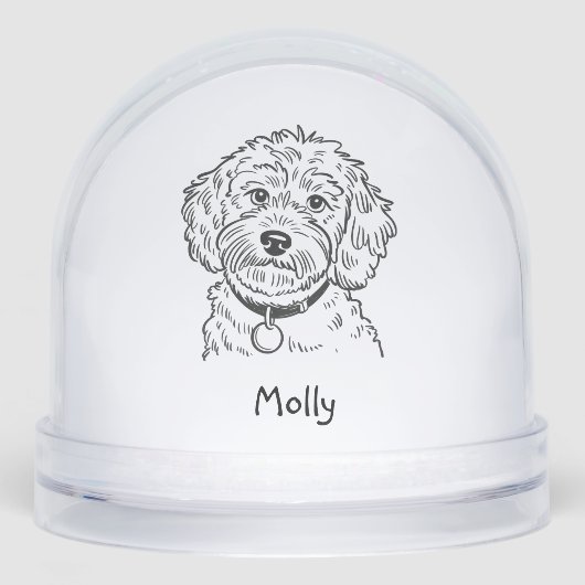 Personalized Cockapoo Dog Christmas (正面)