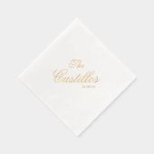 Personalized Cocktail Wedding 箔ナプキン (右)