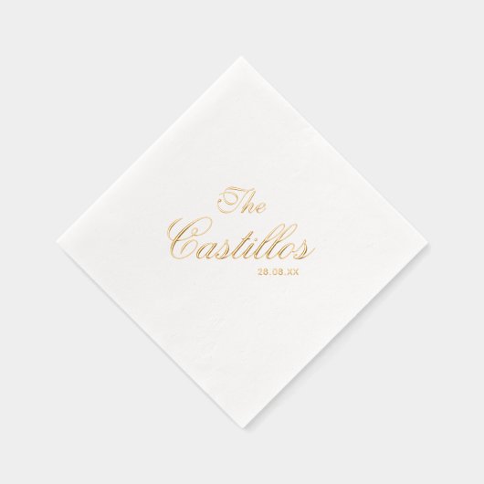 Personalized Cocktail Wedding 箔ナプキン (右)