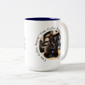 Personalized Coffee Cat Mug ツートーンマグカップ (正面右)