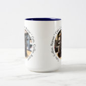 Personalized Coffee Cat Mug ツートーンマグカップ (中央)