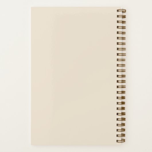Personalized Coffee Lover Notebook ノートブック (裏面)